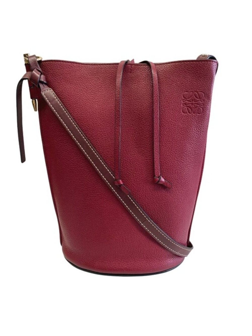 Loewe Gate Bucket Anagram Shoulder Bag Leather